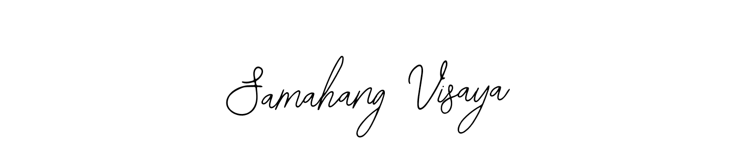 Also You can easily find your signature by using the search form. We will create Samahang Visaya name handwritten signature images for you free of cost using Bearetta-2O07w sign style. Samahang Visaya signature style 12 images and pictures png