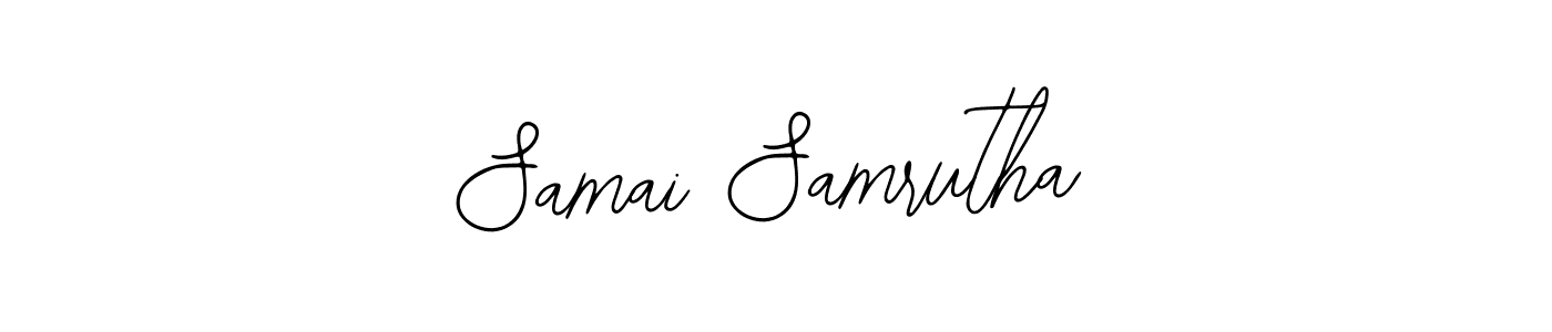 This is the best signature style for the Samai Samrutha name. Also you like these signature font (Bearetta-2O07w). Mix name signature. Samai Samrutha signature style 12 images and pictures png