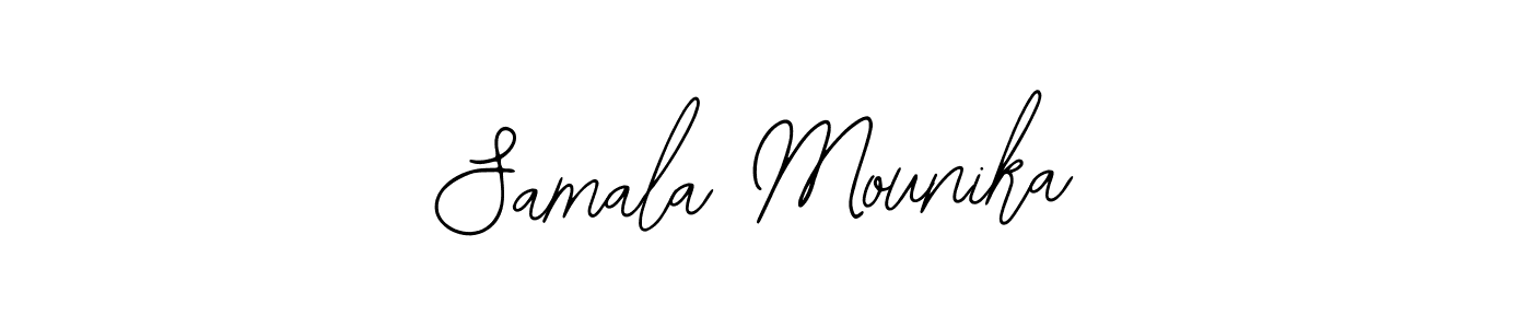 Make a beautiful signature design for name Samala Mounika. With this signature (Bearetta-2O07w) style, you can create a handwritten signature for free. Samala Mounika signature style 12 images and pictures png
