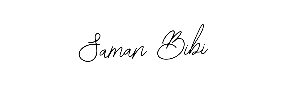 Also You can easily find your signature by using the search form. We will create Saman Bibi name handwritten signature images for you free of cost using Bearetta-2O07w sign style. Saman Bibi signature style 12 images and pictures png