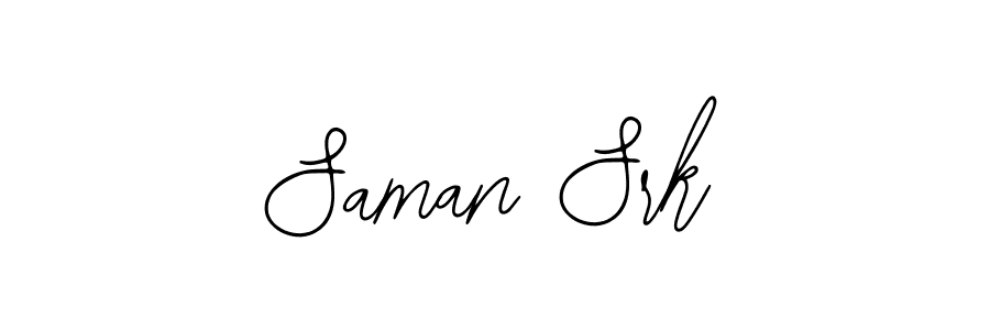 The best way (Bearetta-2O07w) to make a short signature is to pick only two or three words in your name. The name Saman Srk include a total of six letters. For converting this name. Saman Srk signature style 12 images and pictures png