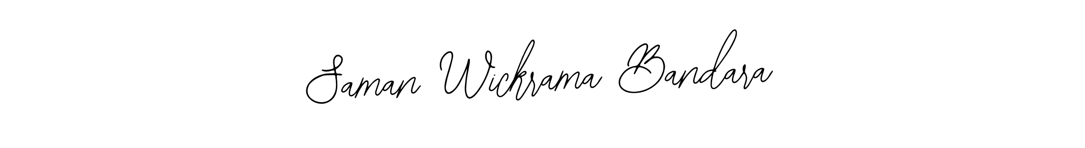 It looks lik you need a new signature style for name Saman Wickrama Bandara. Design unique handwritten (Bearetta-2O07w) signature with our free signature maker in just a few clicks. Saman Wickrama Bandara signature style 12 images and pictures png