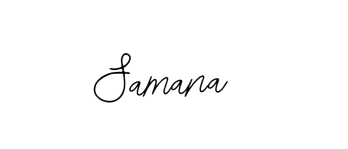 Design your own signature with our free online signature maker. With this signature software, you can create a handwritten (Bearetta-2O07w) signature for name Samana . Samana  signature style 12 images and pictures png