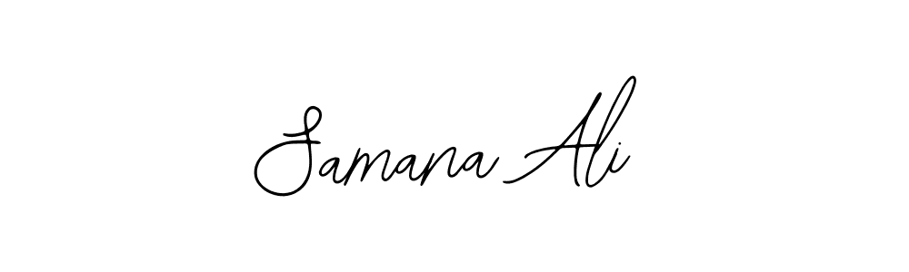 The best way (Bearetta-2O07w) to make a short signature is to pick only two or three words in your name. The name Samana Ali include a total of six letters. For converting this name. Samana Ali signature style 12 images and pictures png