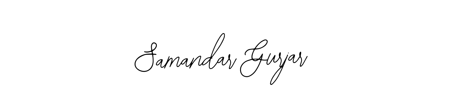 Use a signature maker to create a handwritten signature online. With this signature software, you can design (Bearetta-2O07w) your own signature for name Samandar Gurjar. Samandar Gurjar signature style 12 images and pictures png