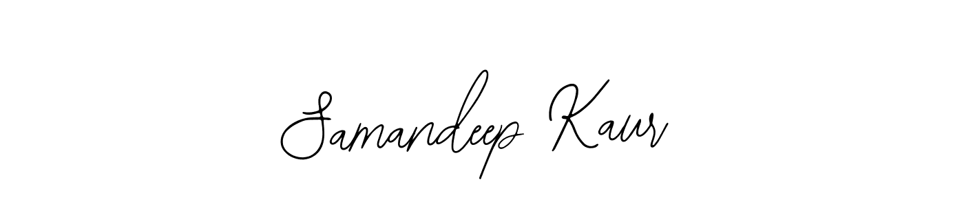 Make a beautiful signature design for name Samandeep Kaur. With this signature (Bearetta-2O07w) style, you can create a handwritten signature for free. Samandeep Kaur signature style 12 images and pictures png