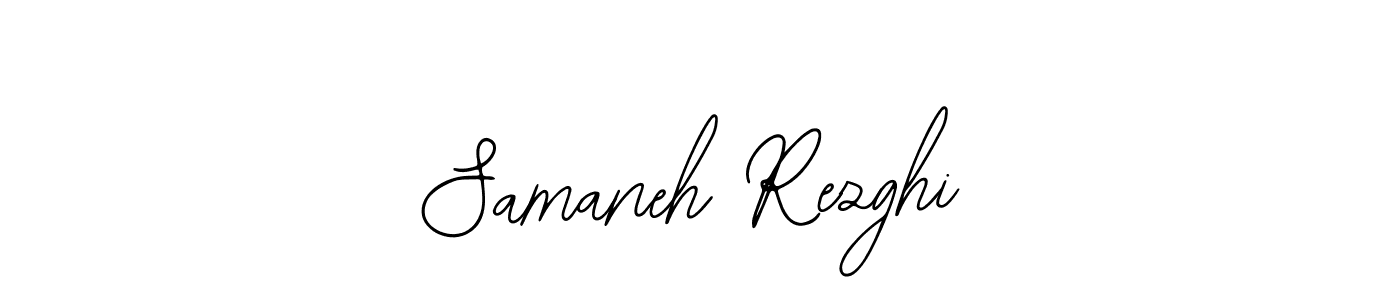 Use a signature maker to create a handwritten signature online. With this signature software, you can design (Bearetta-2O07w) your own signature for name Samaneh Rezghi. Samaneh Rezghi signature style 12 images and pictures png