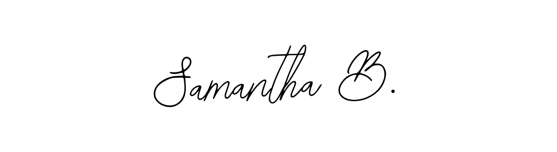 Use a signature maker to create a handwritten signature online. With this signature software, you can design (Bearetta-2O07w) your own signature for name Samantha B.. Samantha B. signature style 12 images and pictures png