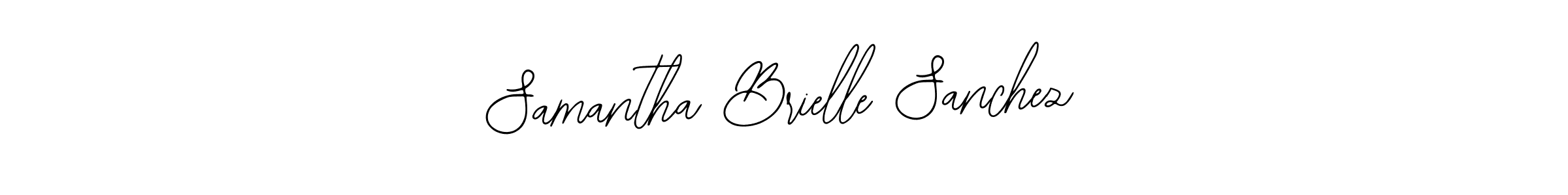 This is the best signature style for the Samantha Brielle Sanchez name. Also you like these signature font (Bearetta-2O07w). Mix name signature. Samantha Brielle Sanchez signature style 12 images and pictures png