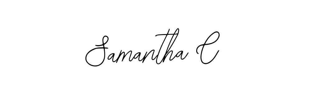 Design your own signature with our free online signature maker. With this signature software, you can create a handwritten (Bearetta-2O07w) signature for name Samantha C. Samantha C signature style 12 images and pictures png