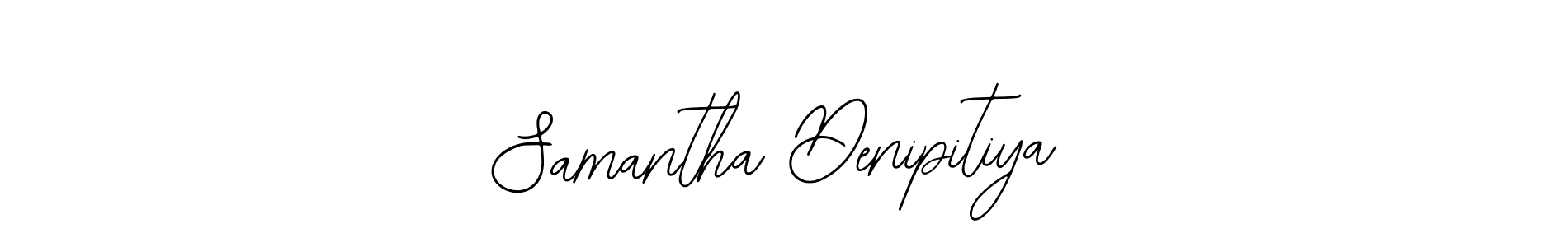 Design your own signature with our free online signature maker. With this signature software, you can create a handwritten (Bearetta-2O07w) signature for name Samantha Denipitiya. Samantha Denipitiya signature style 12 images and pictures png