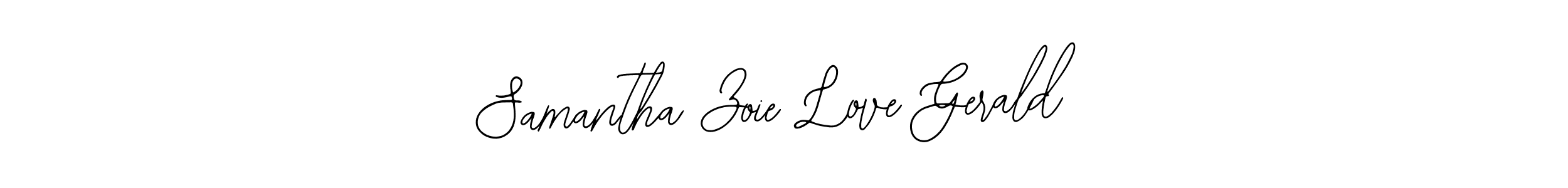 if you are searching for the best signature style for your name Samantha Zoie Love Gerald. so please give up your signature search. here we have designed multiple signature styles  using Bearetta-2O07w. Samantha Zoie Love Gerald signature style 12 images and pictures png