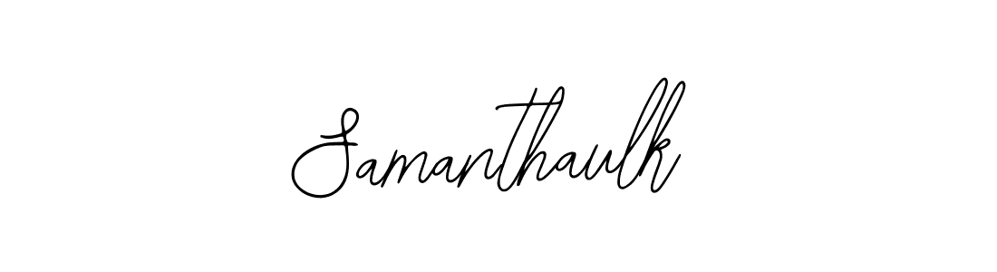 Also we have Samanthaulk name is the best signature style. Create professional handwritten signature collection using Bearetta-2O07w autograph style. Samanthaulk signature style 12 images and pictures png