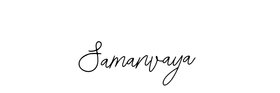 Use a signature maker to create a handwritten signature online. With this signature software, you can design (Bearetta-2O07w) your own signature for name Samanvaya. Samanvaya signature style 12 images and pictures png