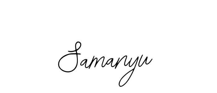 Also we have Samanyu name is the best signature style. Create professional handwritten signature collection using Bearetta-2O07w autograph style. Samanyu signature style 12 images and pictures png