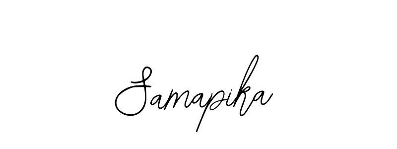 if you are searching for the best signature style for your name Samapika. so please give up your signature search. here we have designed multiple signature styles  using Bearetta-2O07w. Samapika signature style 12 images and pictures png