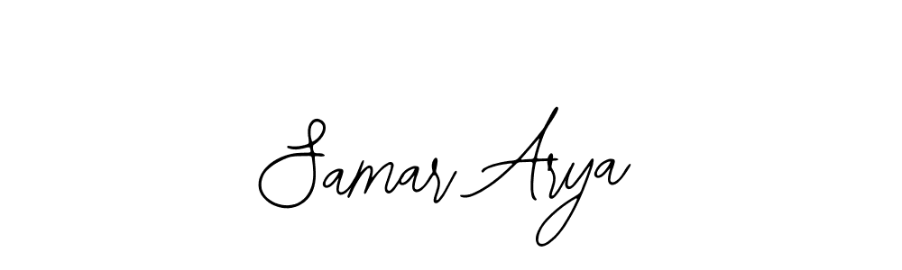 Samar Arya stylish signature style. Best Handwritten Sign (Bearetta-2O07w) for my name. Handwritten Signature Collection Ideas for my name Samar Arya. Samar Arya signature style 12 images and pictures png