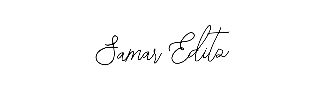 You should practise on your own different ways (Bearetta-2O07w) to write your name (Samar Editz) in signature. don't let someone else do it for you. Samar Editz signature style 12 images and pictures png