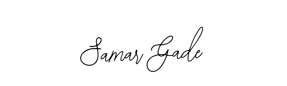 Bearetta-2O07w is a professional signature style that is perfect for those who want to add a touch of class to their signature. It is also a great choice for those who want to make their signature more unique. Get Samar Gade name to fancy signature for free. Samar Gade signature style 12 images and pictures png