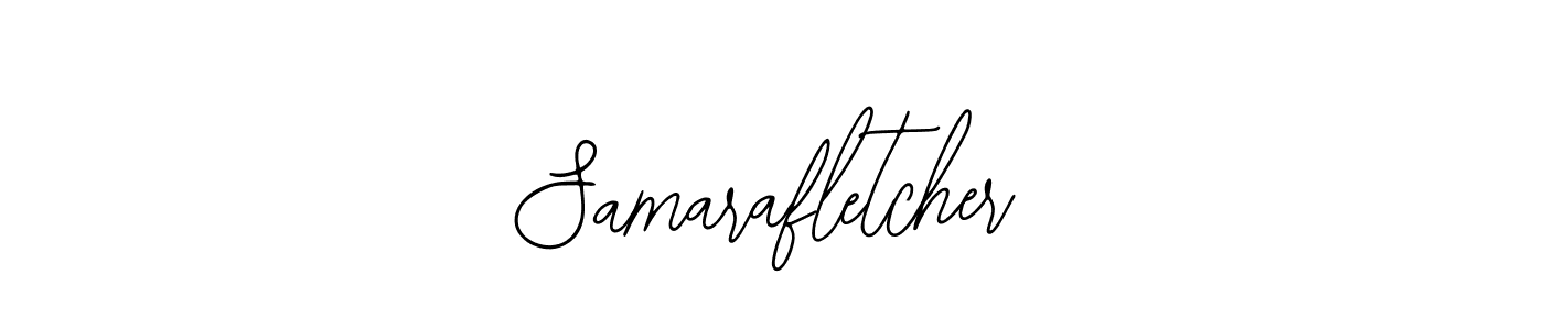 How to make Samarafletcher name signature. Use Bearetta-2O07w style for creating short signs online. This is the latest handwritten sign. Samarafletcher signature style 12 images and pictures png