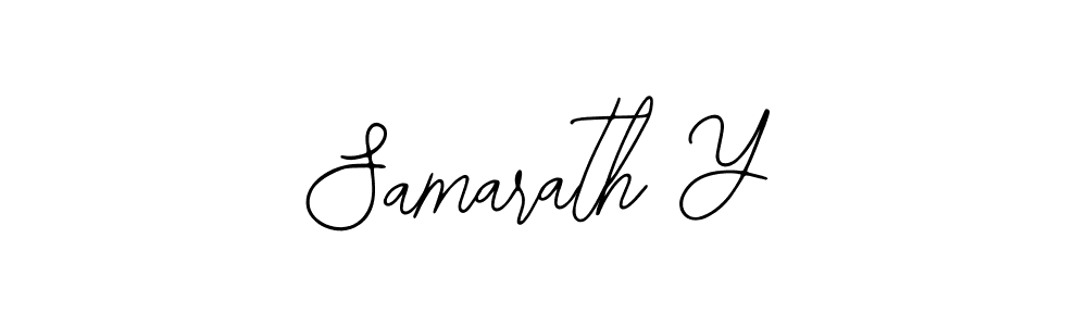 Design your own signature with our free online signature maker. With this signature software, you can create a handwritten (Bearetta-2O07w) signature for name Samarath Y. Samarath Y signature style 12 images and pictures png