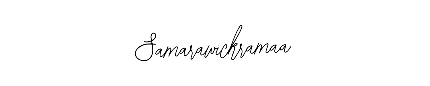 You should practise on your own different ways (Bearetta-2O07w) to write your name (Samarawickramaa) in signature. don't let someone else do it for you. Samarawickramaa signature style 12 images and pictures png