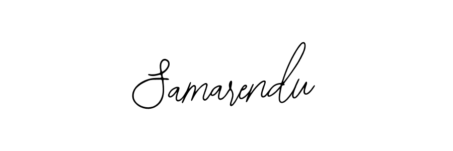 How to make Samarendu name signature. Use Bearetta-2O07w style for creating short signs online. This is the latest handwritten sign. Samarendu signature style 12 images and pictures png