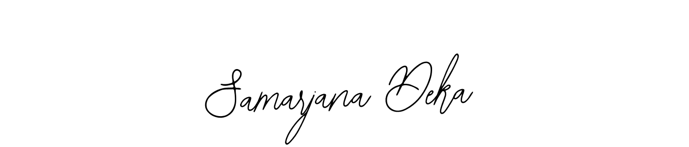 How to make Samarjana Deka signature? Bearetta-2O07w is a professional autograph style. Create handwritten signature for Samarjana Deka name. Samarjana Deka signature style 12 images and pictures png