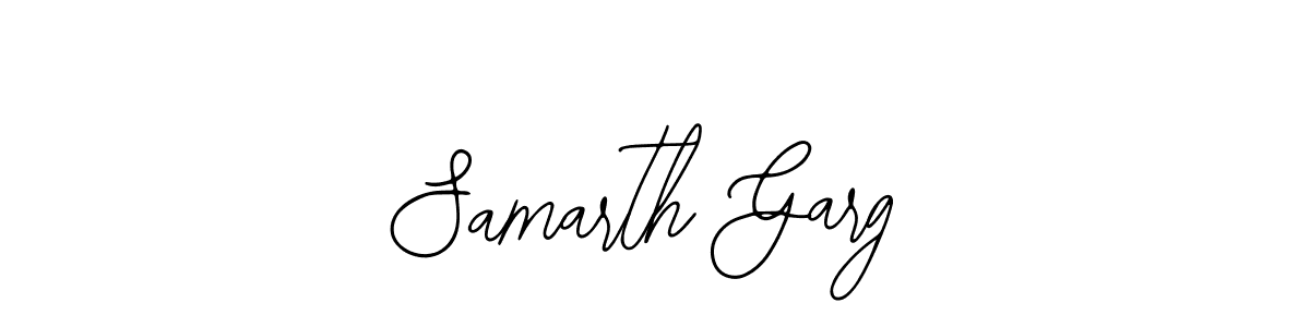 You should practise on your own different ways (Bearetta-2O07w) to write your name (Samarth Garg) in signature. don't let someone else do it for you. Samarth Garg signature style 12 images and pictures png