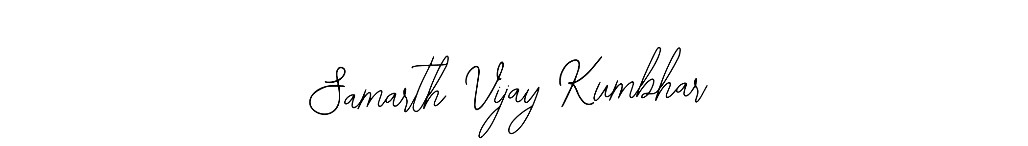How to make Samarth Vijay Kumbhar name signature. Use Bearetta-2O07w style for creating short signs online. This is the latest handwritten sign. Samarth Vijay Kumbhar signature style 12 images and pictures png