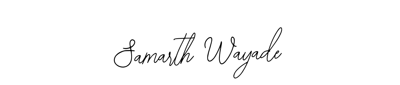 This is the best signature style for the Samarth Wayade name. Also you like these signature font (Bearetta-2O07w). Mix name signature. Samarth Wayade signature style 12 images and pictures png