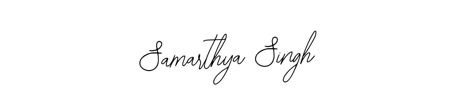 How to make Samarthya Singh name signature. Use Bearetta-2O07w style for creating short signs online. This is the latest handwritten sign. Samarthya Singh signature style 12 images and pictures png