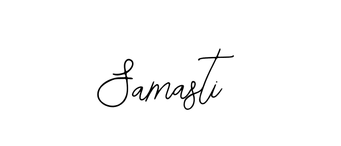 You should practise on your own different ways (Bearetta-2O07w) to write your name (Samasti) in signature. don't let someone else do it for you. Samasti signature style 12 images and pictures png