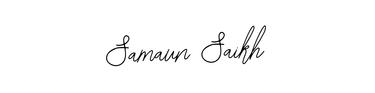 How to make Samaun Saikh name signature. Use Bearetta-2O07w style for creating short signs online. This is the latest handwritten sign. Samaun Saikh signature style 12 images and pictures png