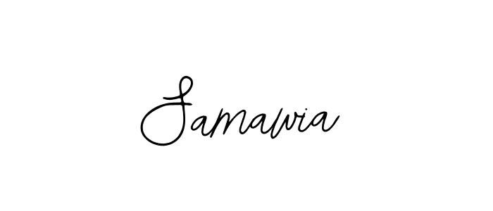 How to make Samawia name signature. Use Bearetta-2O07w style for creating short signs online. This is the latest handwritten sign. Samawia signature style 12 images and pictures png