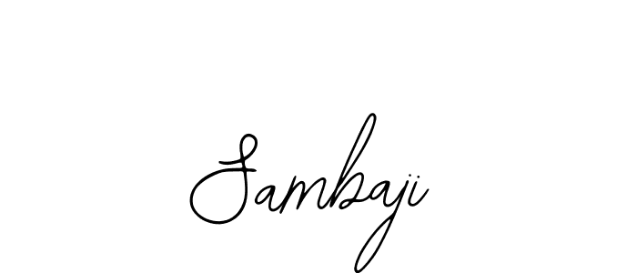 Use a signature maker to create a handwritten signature online. With this signature software, you can design (Bearetta-2O07w) your own signature for name Sambaji. Sambaji signature style 12 images and pictures png