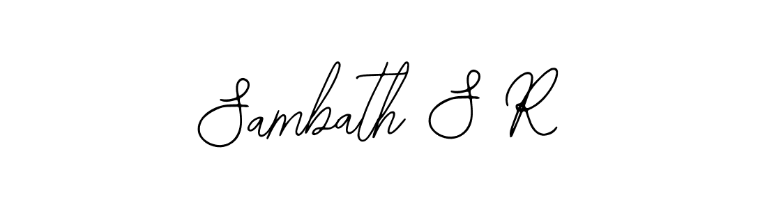 Similarly Bearetta-2O07w is the best handwritten signature design. Signature creator online .You can use it as an online autograph creator for name Sambath S R. Sambath S R signature style 12 images and pictures png