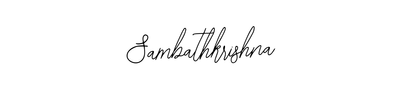 It looks lik you need a new signature style for name Sambathkrishna. Design unique handwritten (Bearetta-2O07w) signature with our free signature maker in just a few clicks. Sambathkrishna signature style 12 images and pictures png