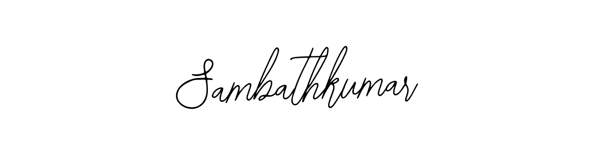 How to make Sambathkumar signature? Bearetta-2O07w is a professional autograph style. Create handwritten signature for Sambathkumar name. Sambathkumar signature style 12 images and pictures png