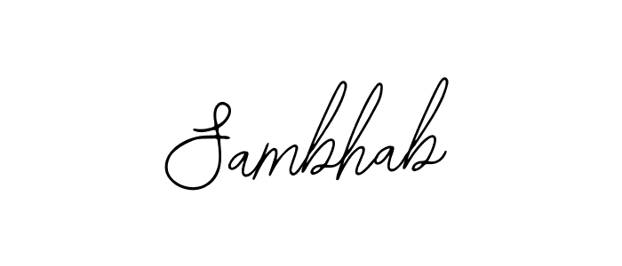 Make a beautiful signature design for name Sambhab. With this signature (Bearetta-2O07w) style, you can create a handwritten signature for free. Sambhab signature style 12 images and pictures png