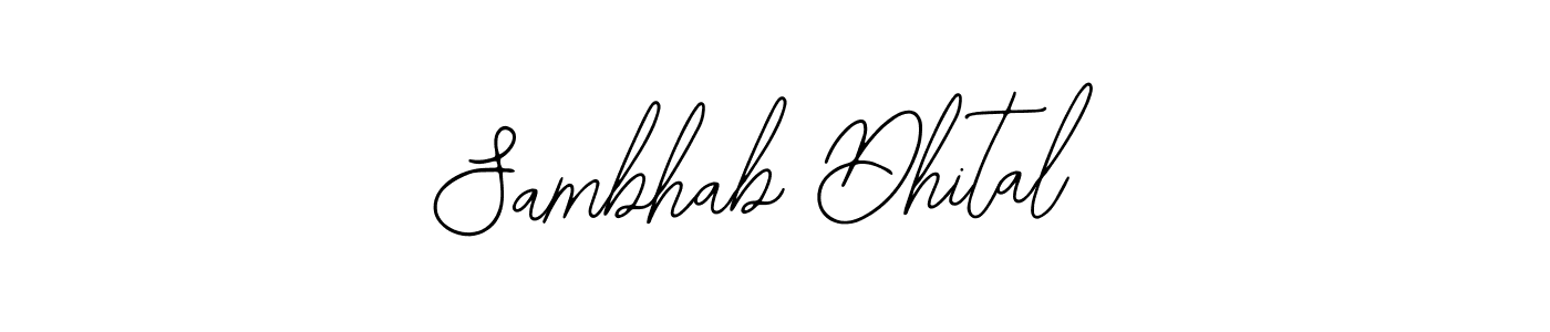 The best way (Bearetta-2O07w) to make a short signature is to pick only two or three words in your name. The name Sambhab Dhital include a total of six letters. For converting this name. Sambhab Dhital signature style 12 images and pictures png