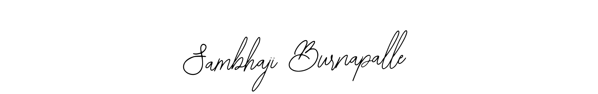 Make a beautiful signature design for name Sambhaji Burnapalle. Use this online signature maker to create a handwritten signature for free. Sambhaji Burnapalle signature style 12 images and pictures png