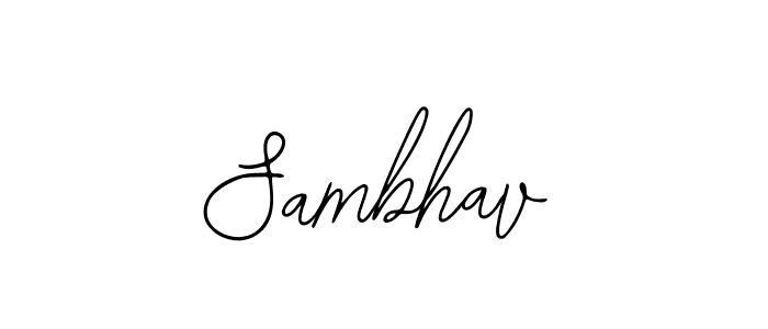 if you are searching for the best signature style for your name Sambhav. so please give up your signature search. here we have designed multiple signature styles  using Bearetta-2O07w. Sambhav signature style 12 images and pictures png