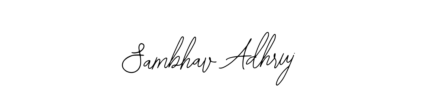 Make a beautiful signature design for name Sambhav Adhruj. With this signature (Bearetta-2O07w) style, you can create a handwritten signature for free. Sambhav Adhruj signature style 12 images and pictures png