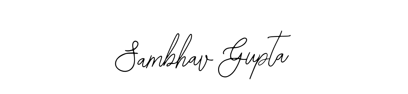 How to make Sambhav Gupta signature? Bearetta-2O07w is a professional autograph style. Create handwritten signature for Sambhav Gupta name. Sambhav Gupta signature style 12 images and pictures png