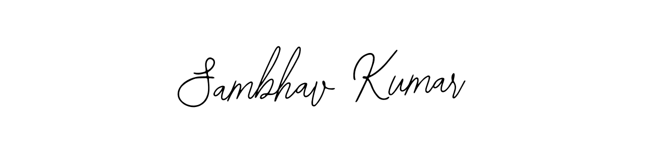 Make a beautiful signature design for name Sambhav Kumar. With this signature (Bearetta-2O07w) style, you can create a handwritten signature for free. Sambhav Kumar signature style 12 images and pictures png