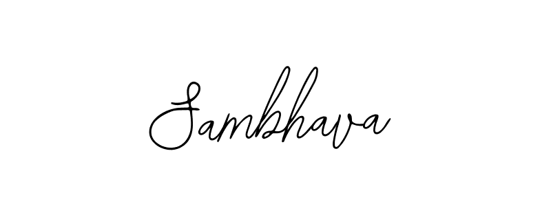 Best and Professional Signature Style for Sambhava. Bearetta-2O07w Best Signature Style Collection. Sambhava signature style 12 images and pictures png