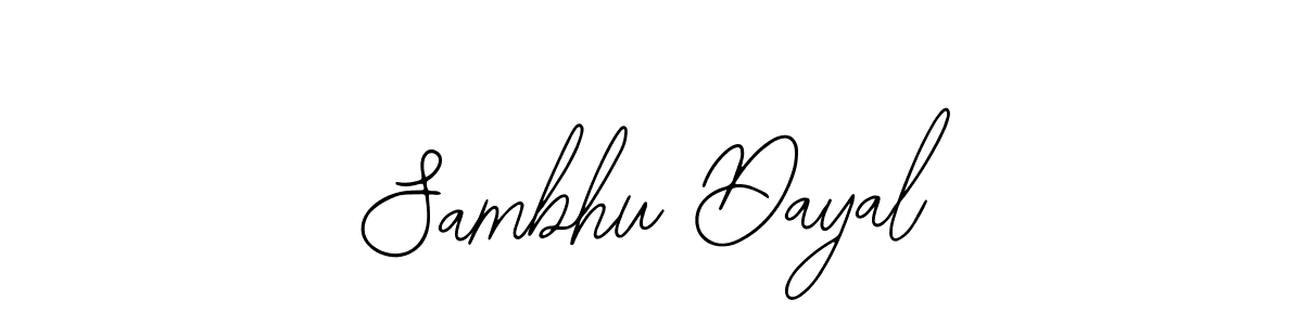 Use a signature maker to create a handwritten signature online. With this signature software, you can design (Bearetta-2O07w) your own signature for name Sambhu Dayal. Sambhu Dayal signature style 12 images and pictures png