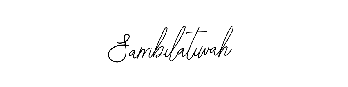 Also You can easily find your signature by using the search form. We will create Sambilatiwah name handwritten signature images for you free of cost using Bearetta-2O07w sign style. Sambilatiwah signature style 12 images and pictures png