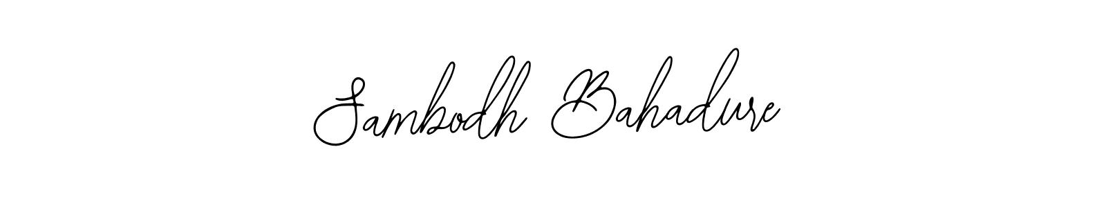 Create a beautiful signature design for name Sambodh Bahadure. With this signature (Bearetta-2O07w) fonts, you can make a handwritten signature for free. Sambodh Bahadure signature style 12 images and pictures png